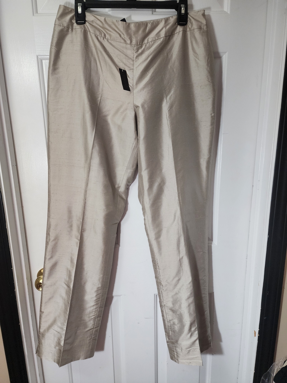 NWT - The Limited SILKDress Pants in Light Beige - Sleek Tailored Fit Sz 12